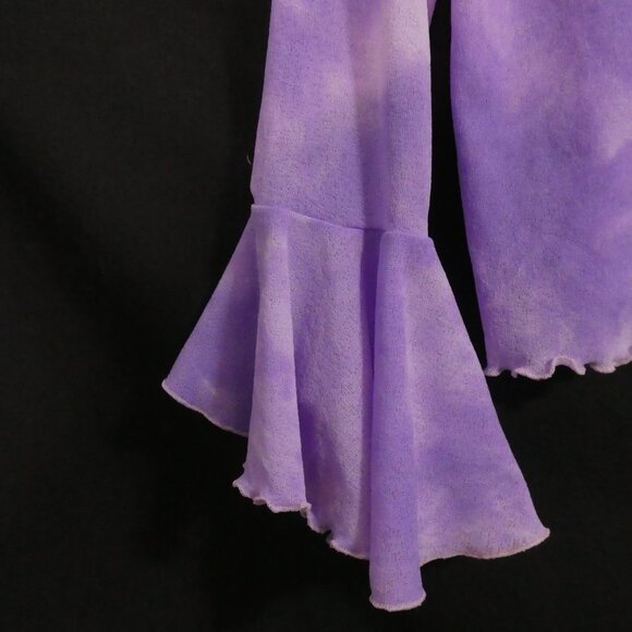 POSITIVE RESULTS | P2P 13 inches measured | Purple Tie Dye Ruffle Sleeve Top - Picture 12 of 14